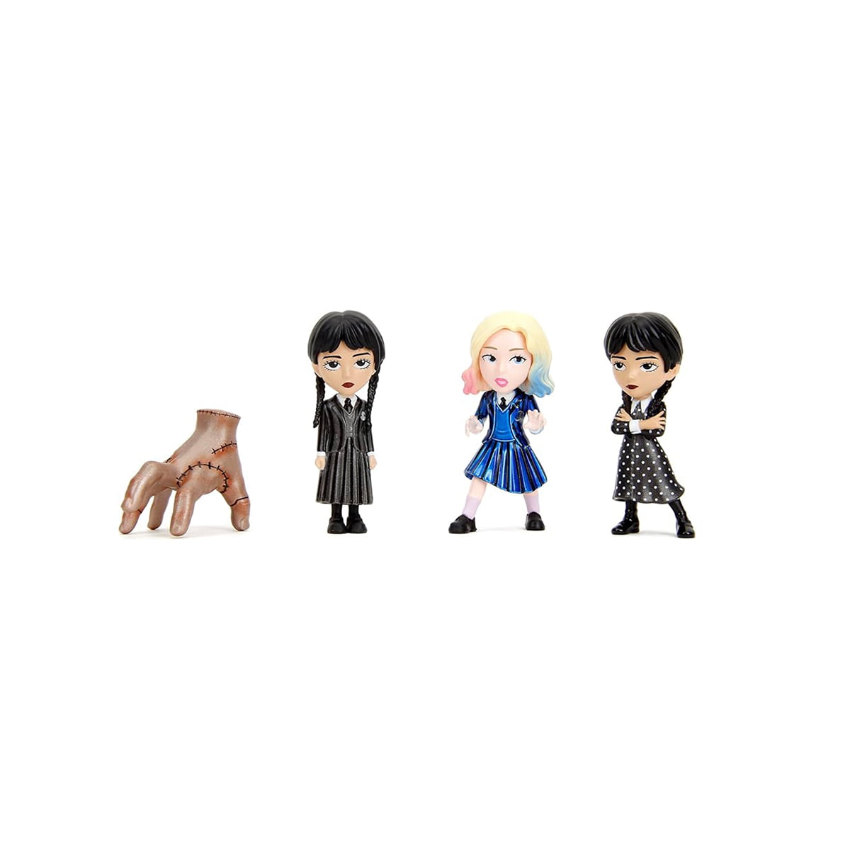 WEDNESDAY - WEDNESDAY (UNIFORM) - WEDNESDAY (DRESS) - ENID SINCLAIR - THING - BONECAS 6 CM
