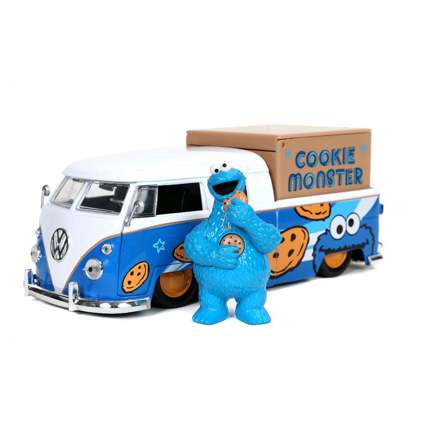 1963 - VW KOMBI - VILA SESAMO - COOKIE MONSTER - 1/24