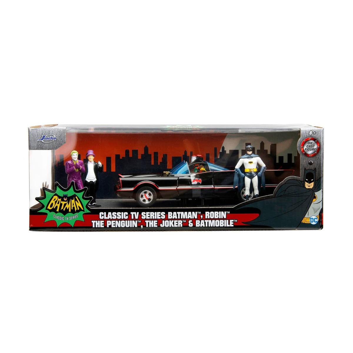 1966 - BATMOVEL COM BATMAN, CORINGA , PINGUIM E ROBIN - 1/24