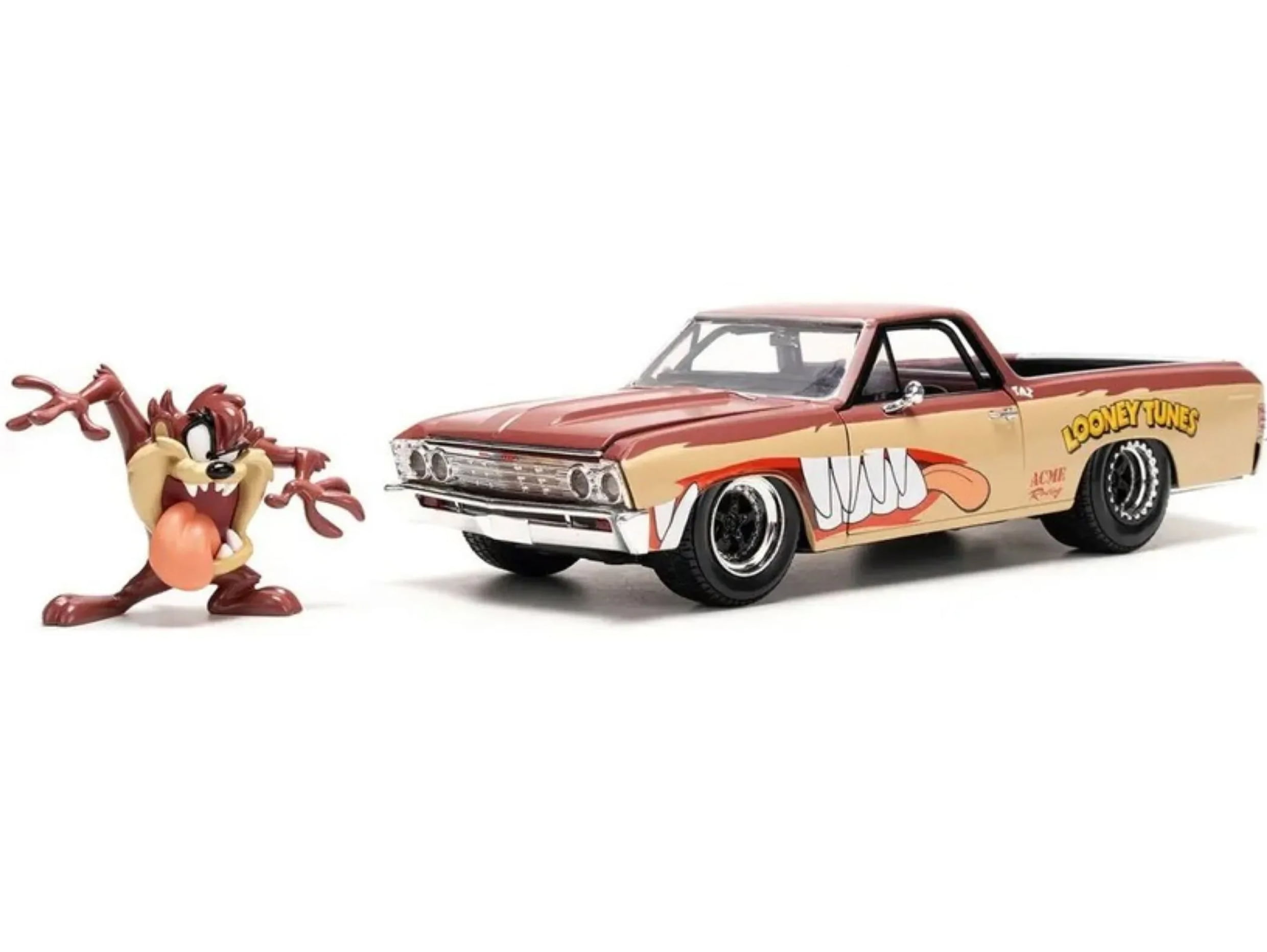 1967 - CHEVROLET EL CAMINO - LOONEY TUNES - TASMANIAN DEVIL - COM BONECO - 1/24