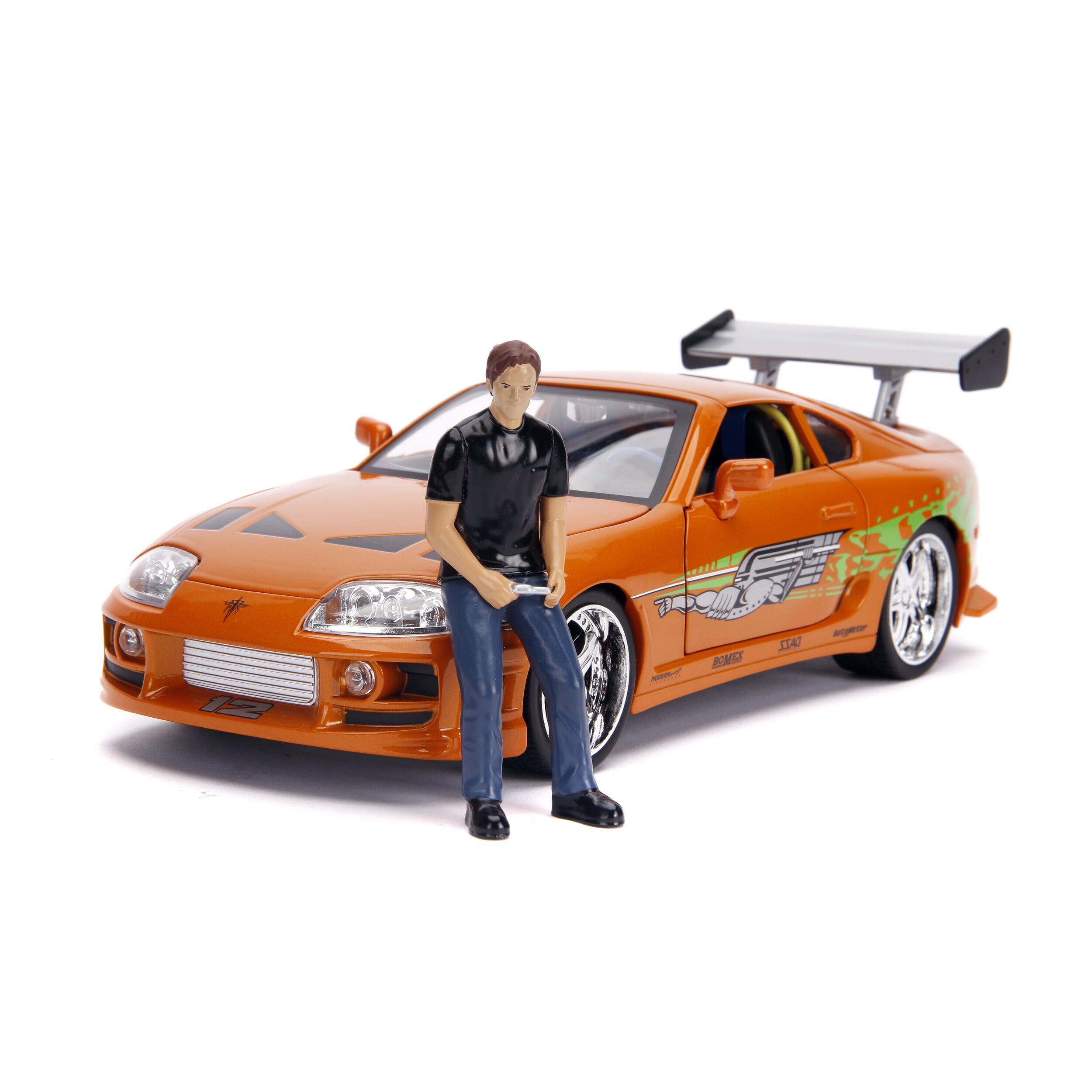 1995 - TOYOTA SUPRA - VELOZES E FURIOSOS - BRIAN COM BONECO - 1/18