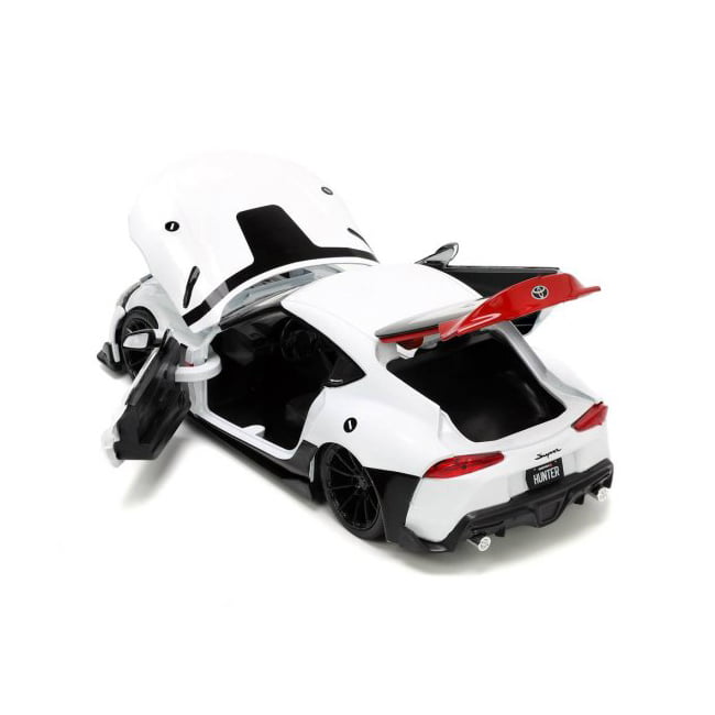 Robotech Rick Hunter 1:24 Scale Die-cast Toy - 2020 Toyota Supra With Figure, Collectible For Kids & Adults