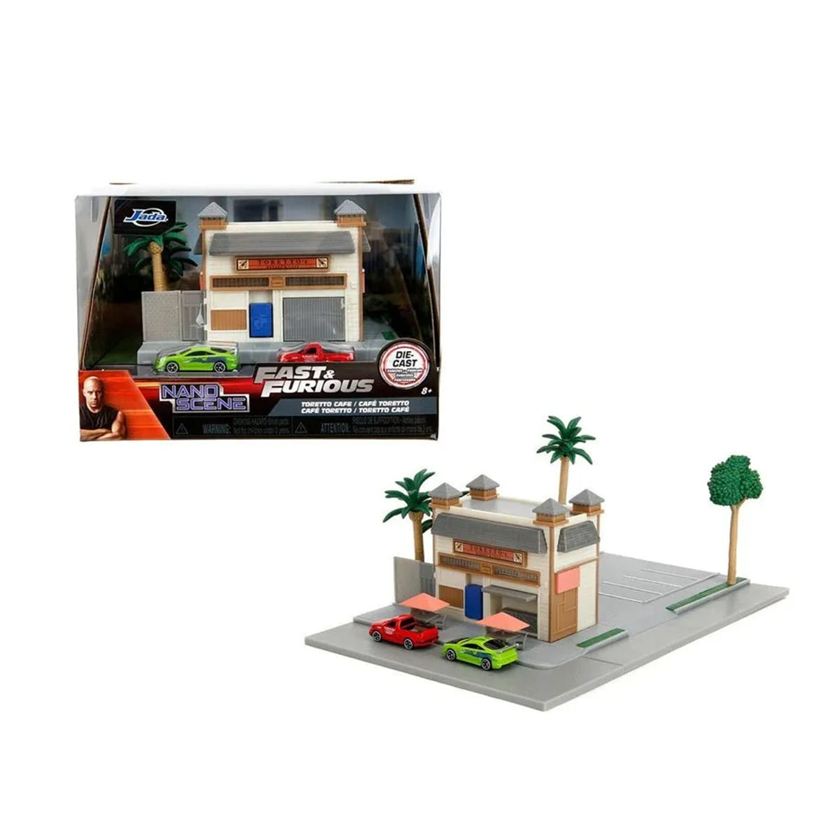 MINIATURA OFICINA TORETTO - COM MINIATURA DE CARROS - VELOZES E FURIOSOS