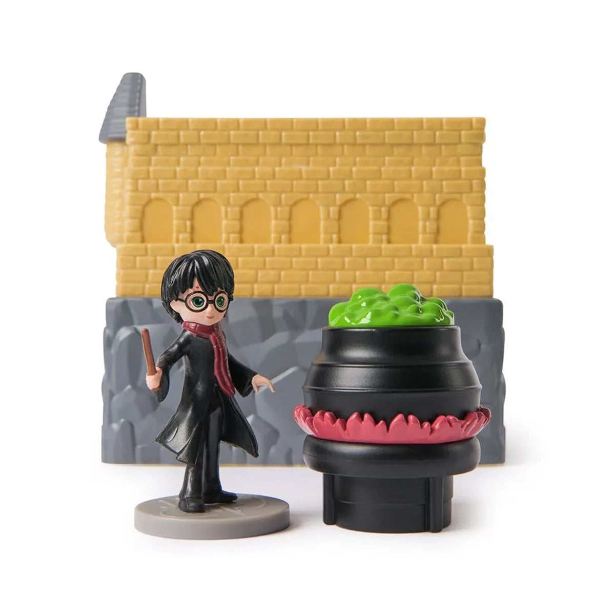 HARRY POTTER - BONECO HARRY POTTER COM CENÁRIO  -  MINI  PLAYSET - SPIN MASTER  