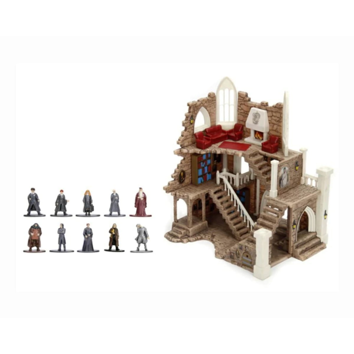 HARY POTTER - ESCOLA DE MAGIA HOGWARTS - COM MINIATURAS DE BONECOS DA SAGA HARY POTTER