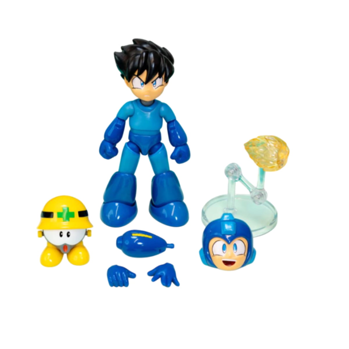 MEGA MAN - BONECO ARTICULADO  MEGA MAN VERSÃO CIVIL   - COM  ACESSÓRIOS 