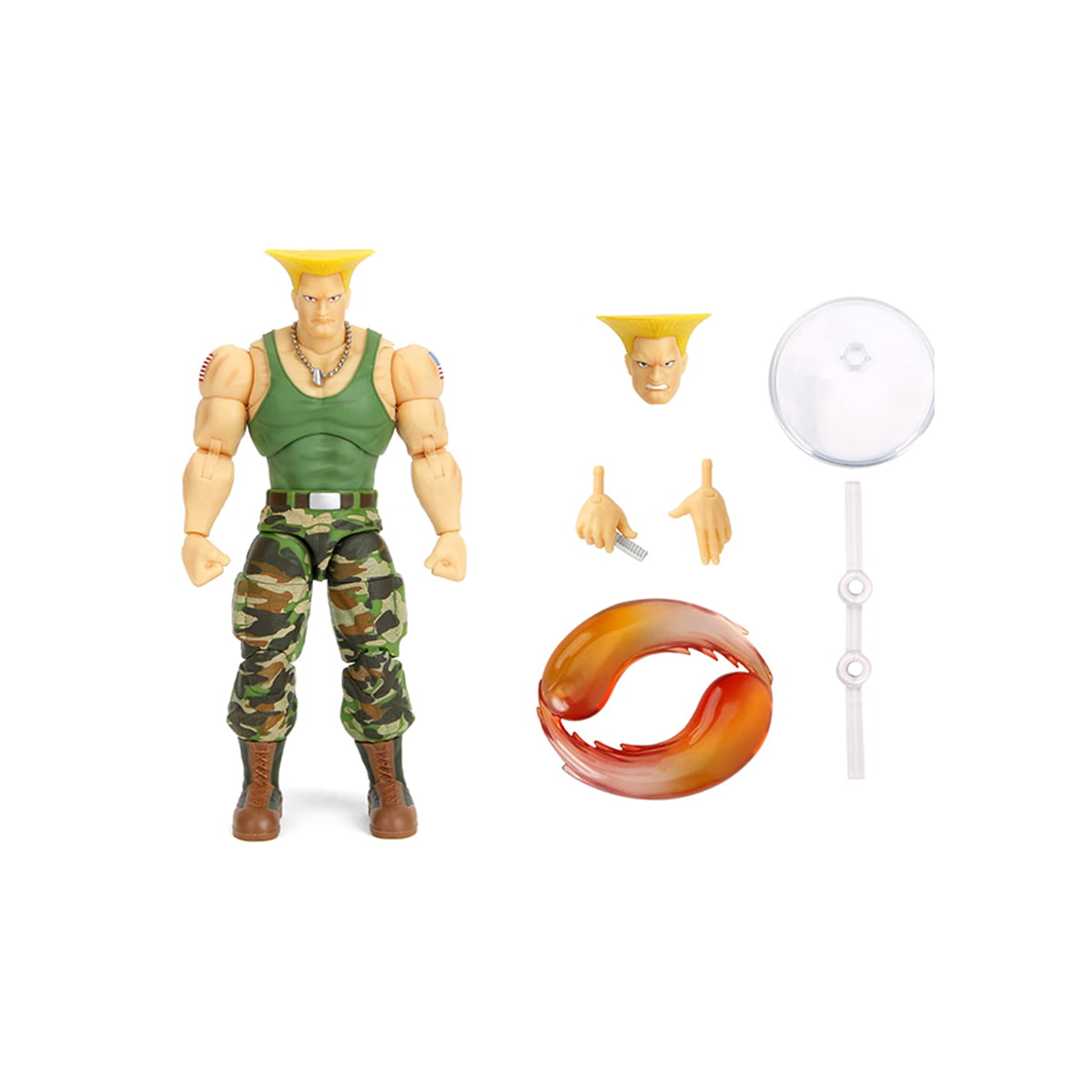 ULTRA STREET FIGHTER II - BONECO - ARTICULADO - GUILE - COM ACESSÓRIOS