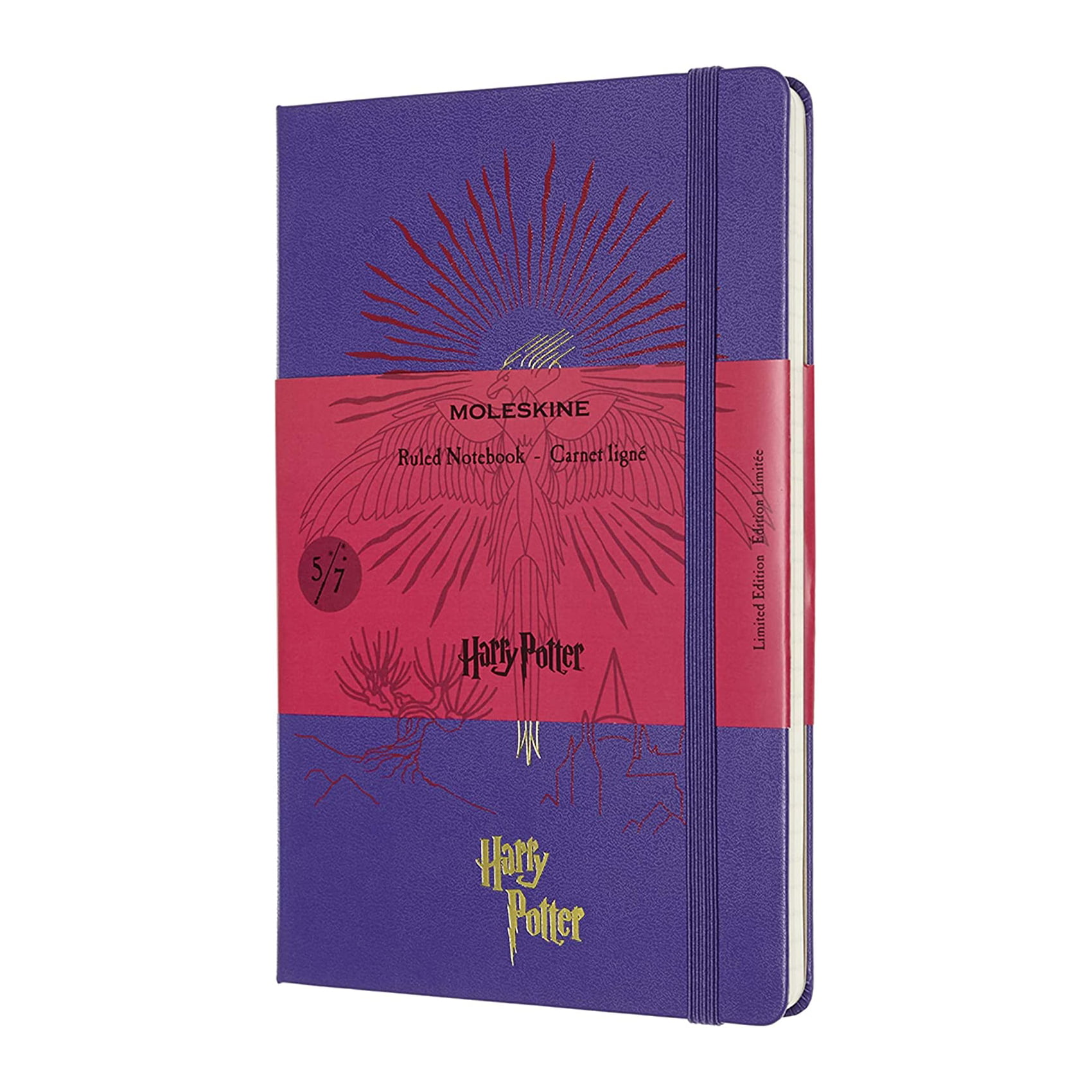 CADERNO MOLESKINE-EDIÇÃO LIMITADA-HARRY POTTER-LIVRO 5-CAPA DURA-PAUTADO-GRANDE