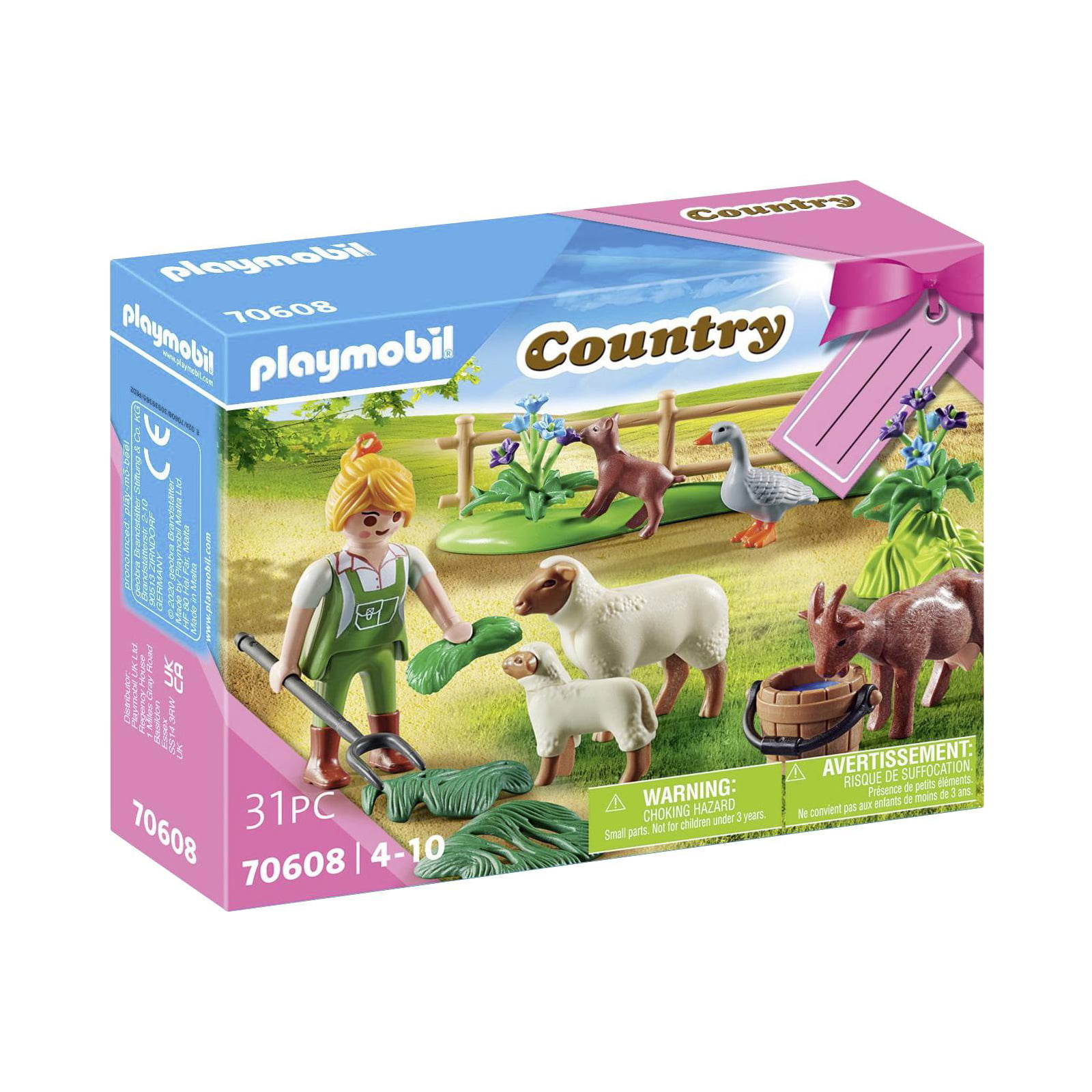 PLAYMOBIL - COUNTRY - FAZENDEIRA COM ANIMAIS - 70608