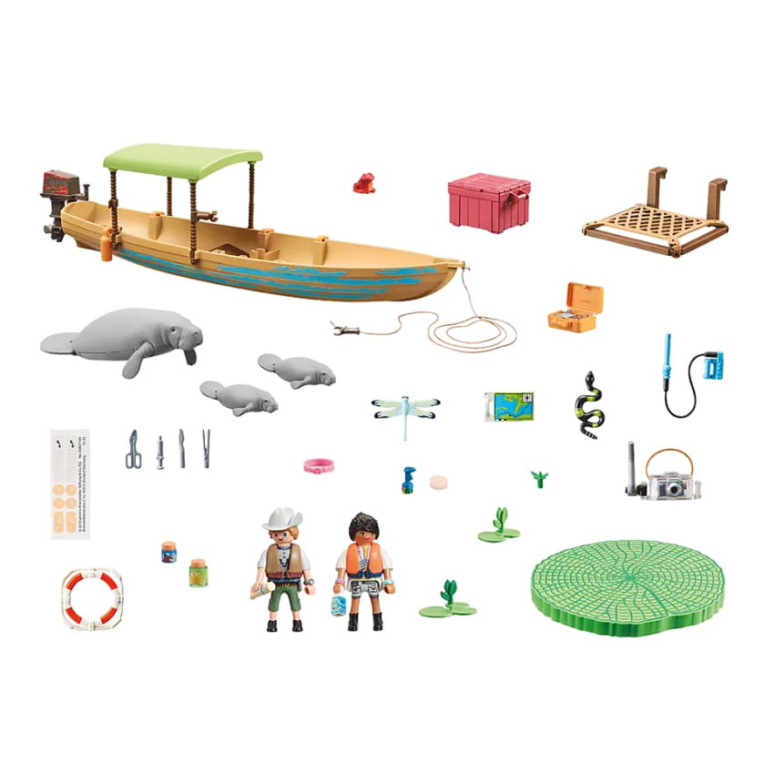 PLAYMOBIL Barco De Pesca (5131) – Set De Juego Flotante Con Figura Y Accesorios, Ideal Para Niños A Partir De 4 Años