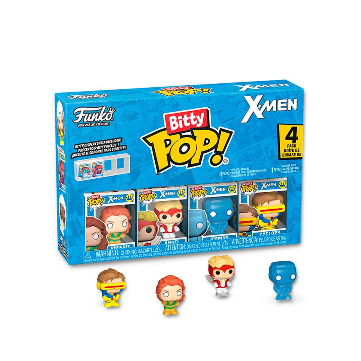 BITTY POP!  - X-MEN - JEAN FELIX - ANJO - HOMEM - GELO - CICLOPE