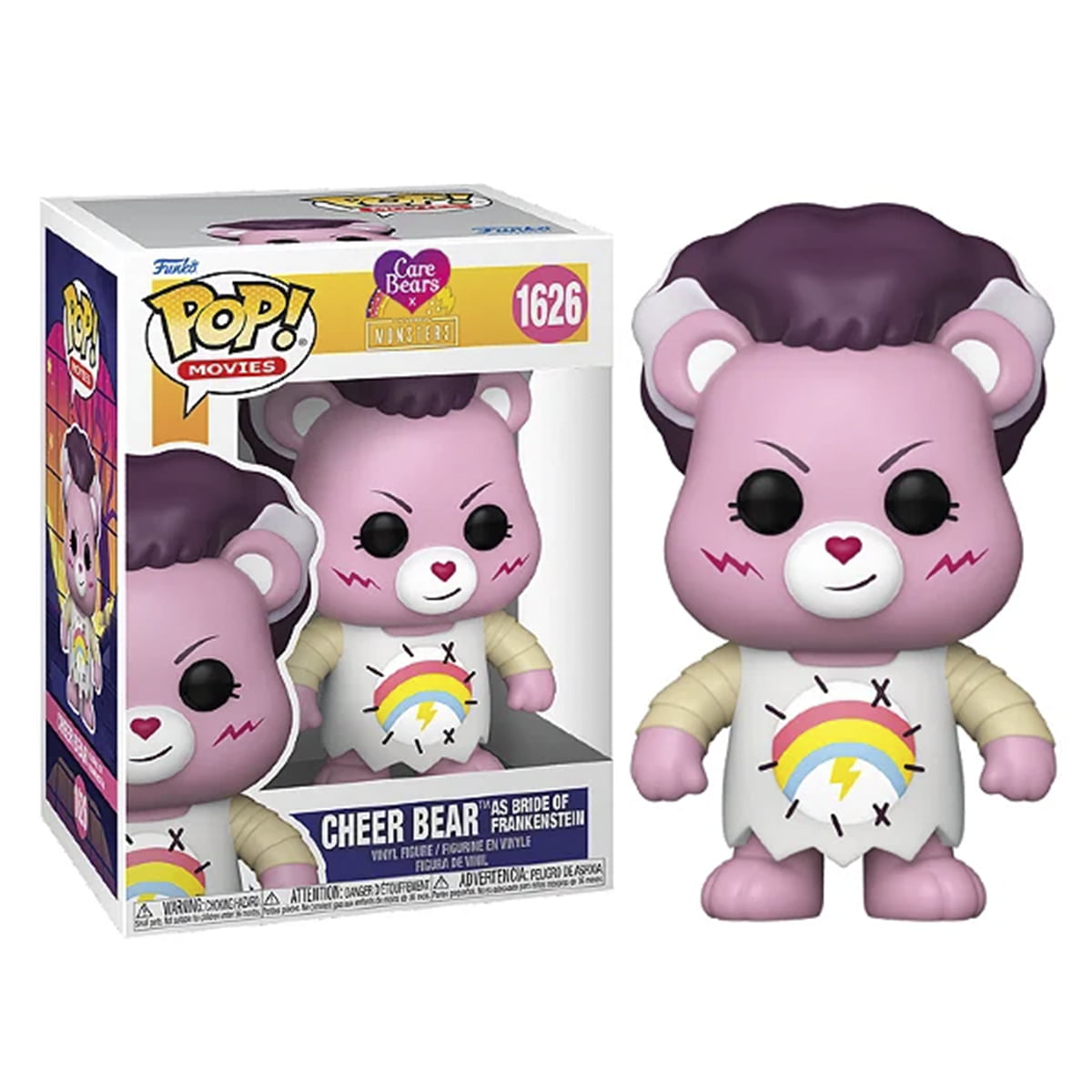 POP! FUNKO - OS URSINHOS CARINHOSOS - CHEER BEAR - NOIVA DE FRANKENSTEIN