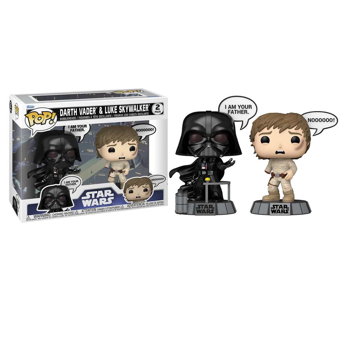 POP! FUNKO - STAR WARS - DARTH VADER & LUKE SKYWALKER