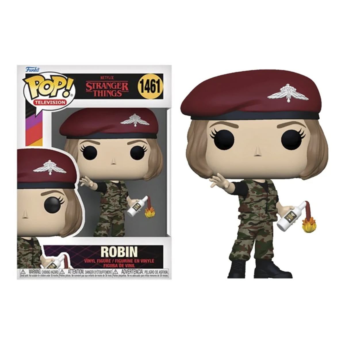 POP! FUNKO - STRANGER THINGS - ROBIN COM ACESSÓRIO INCENDIÁRIO