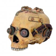 Steampunk Skull - Feito de resina - 15 cm