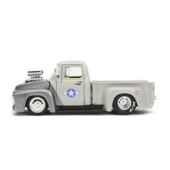 1956 - FORD F-100 PICK UP - STREET FIGHTER - GUILE COM BONECO - 1/24