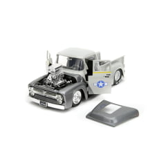 1956 - FORD F-100 PICK UP - STREET FIGHTER - GUILE COM BONECO - 1/24