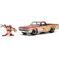 1967 - CHEVROLET EL CAMINO - LOONEY TUNES - TASMANIAN DEVIL -  COM BONECO  - 1/24  