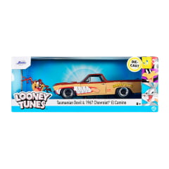 1967 - CHEVROLET EL CAMINO - LOONEY TUNES - TASMANIAN DEVIL - COM BONECO - 1/24