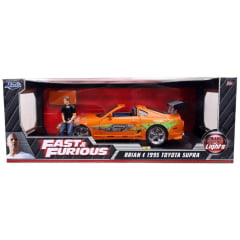 1995 - TOYOTA SUPRA - VELOZES E FURIOSOS - BRIAN COM BONECO - 1/18