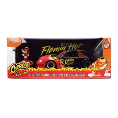 CARRO - 1989 FORD MUSTANG GT - CHEETOS FLAMIN HOT COM BONECO - 1/24