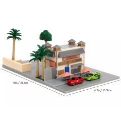 MINIATURA OFICINA TORETTO - COM MINIATURA DE CARROS - VELOZES E FURIOSOS