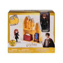 HARRY POTTER - BONECA HERMIONE  GRANGER COM CENÁRIO - MINI   PLAYSET - SPIN MASTER 