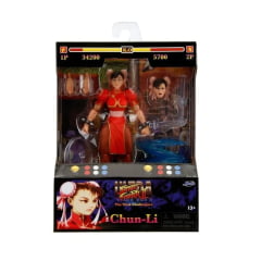 ULTRA STREET FIGHTER II - BONECA - ARTICULADA - CHUN-LI - COM ACESSÓRIOS