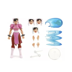 ULTRA STREET FIGHTER II - BONECO - ARTICULADO - CHUN-LI COR ROSA - COM ACESSÓRIOS ULTRA STREET FIGHTER II - BONECO - ARTICULADO - CHUN-LI COR ROSA - COM ACESSÓRIOS