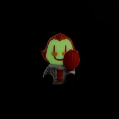 HANDMADE BY ROBOTS - IT - PENNYWISE  - MINI - GLOW IN THE DARK