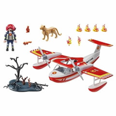 PLAYMOBIL - ACTION HEROES - AVIÃO DE BOMBEIROS - 71463