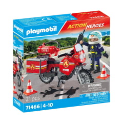 PLAYMOBIL - ACTION HEROES - MOTO DE BOMBEIRO - 71466