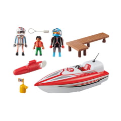 PLAYMOBIL - SPORTS & ACTION - LANCHA DE RESGATE - 70744