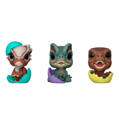POCKET POP! - JURASSIC WORLD - COM 3 MINI FIGURAS  DINOSSAURO