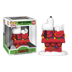 POP! FUNKO - PENANUTS - SNOOPY COM A CASINHA - NATAL
